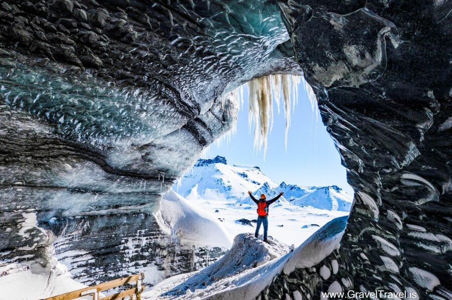 Reykjavik: South Coast and Katla Ice Cave Small Group Tour - Skógafoss and the force of falling water
