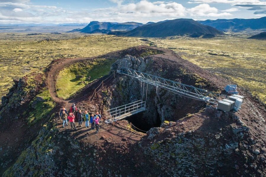 Reykjavik: Thrihnukagigur Volcano Guided Hiking Day Trip - Inside the colorful magma chamber