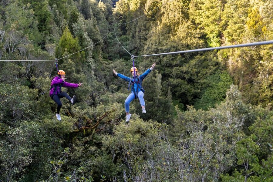 Rotorua: 6 Ziplines, 400m Tandem, Cliff Walk & Swing Bridges - Swing bridges and the three-storey staircase