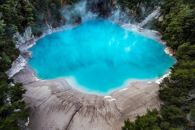 Rotorua based Small Group Morning Tour Waimangu and Wai O Tapu - Wai-O-Tapu’s colored craters and steaming pools
