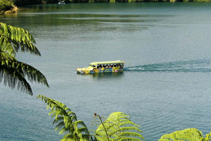 Rotorua City and Lakes Duck Tour - What the ride feels like in bad weather