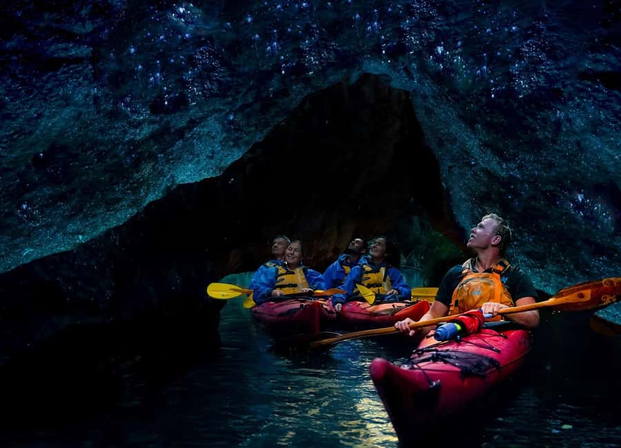 Rotorua: Evening Starlight Gourmet Kayak Tour with dinner - The return paddle under moonlight and stars