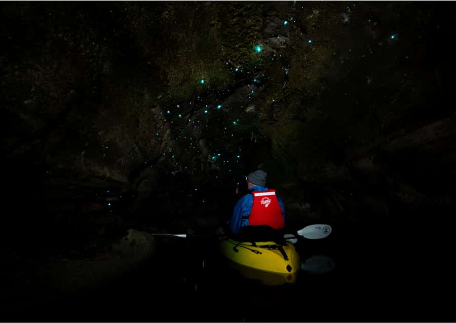Rotorua: Glow Worm Kayak Tour - The glow-worm caves at Lake Okareka