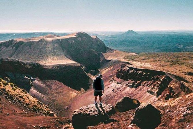Rotorua Hiking: Mt Tarawera Guided Volcanic Crater Experience - Reaching the rim and looking into the crater