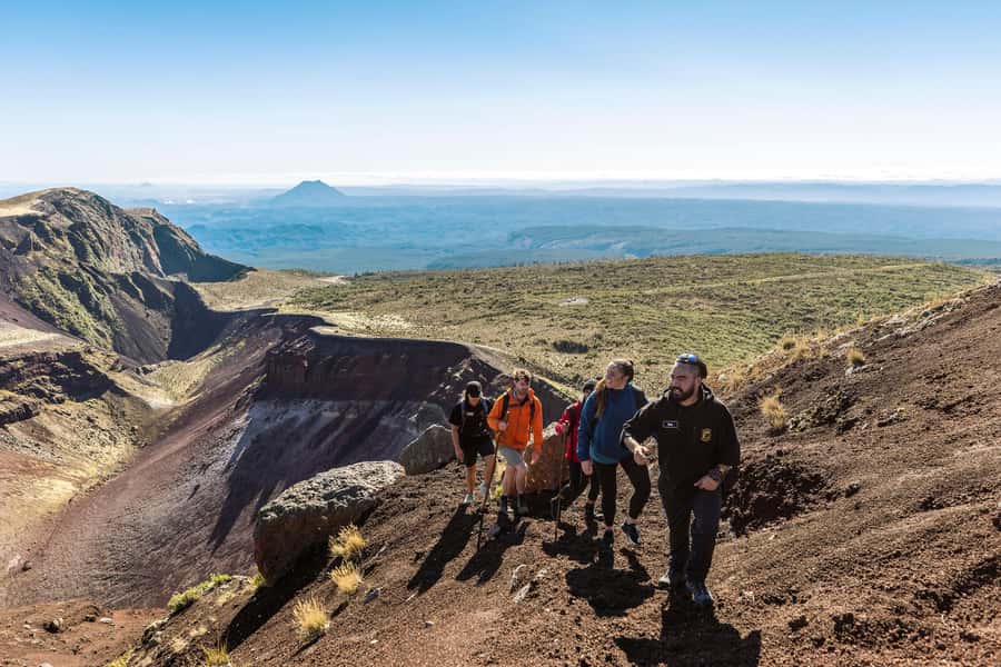 Rotorua: Mount Tarawera Volcanic Crater Half-Day Guided Walk - A karakia at the solar-powered base camp
