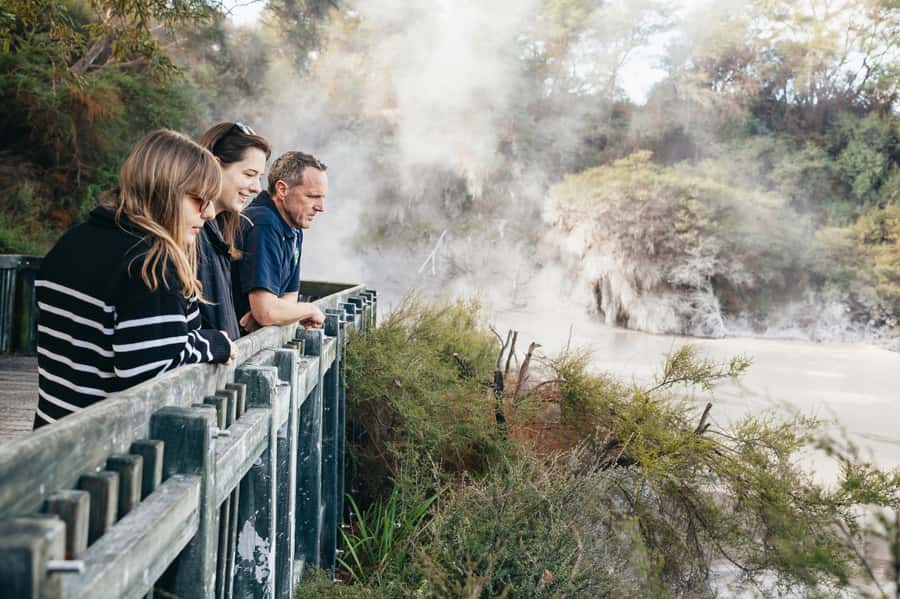 Rotorua: 'Thermal Path Tour' Geothermal half day Tour - Beginning beside Rotorua’s largest hot water lake