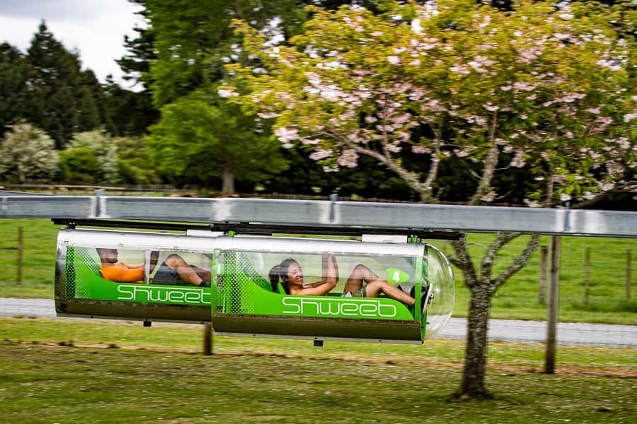 Rotorua: Velocity Valley - One Ride Pass - Swoop: the 40-meter drop you start yourself