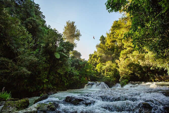 Rotorua Ziplines - Okere Falls Experience - Three waterfalls and a river from a new angle