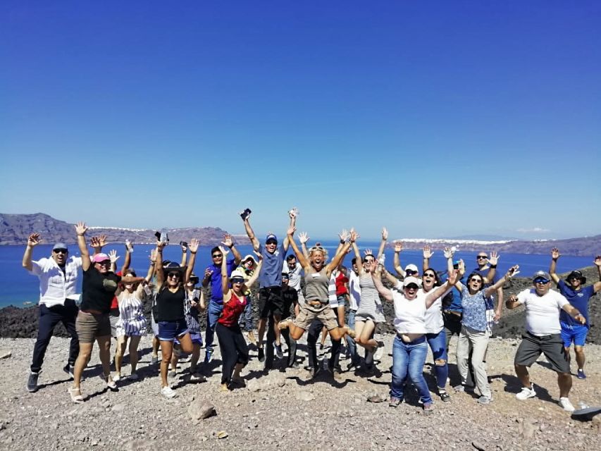 Santorini 2-Day Combo: Volcano Boat Cruise & Island Bus Tour - Day two: Akrotiri, beaches, villages, and wine