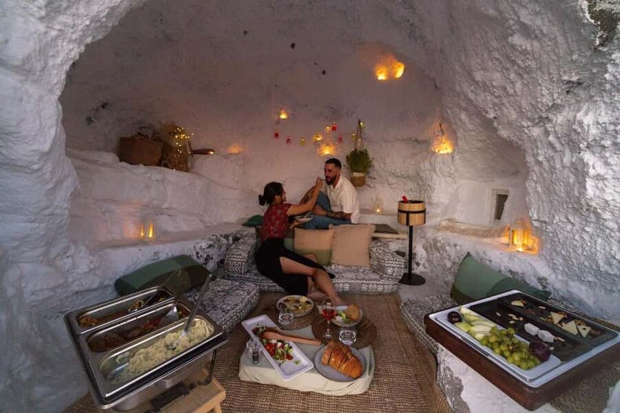 Santorini: Caldera Cave Hike and Dinner - Transport from Thera keeps the evening easy