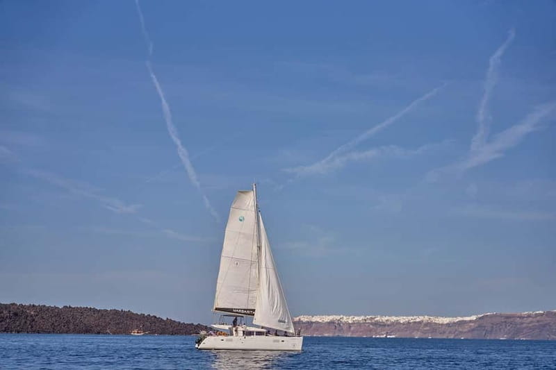 Santorini: Caldera Classic Catamaran Cruise w/ Meal & Drinks - Getting to Vlichada Marina without the usual hassle