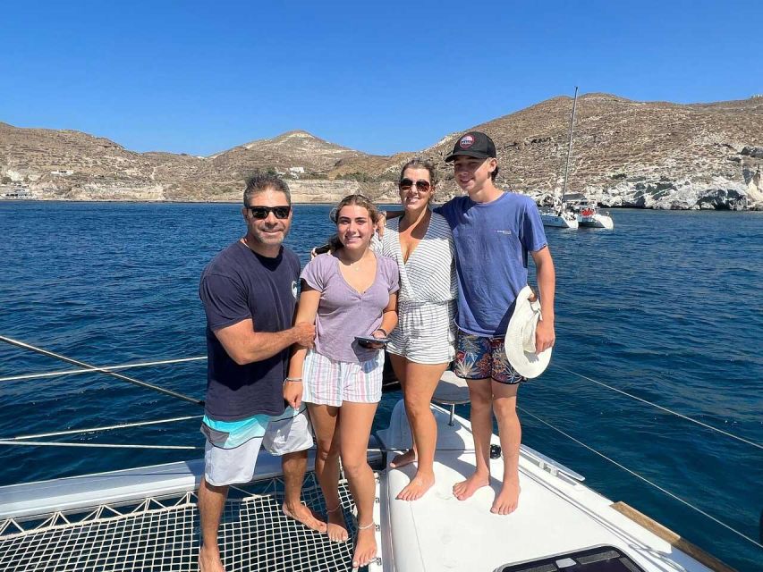 Santorini: Caldera Cruise with Greek Meal and Transfer - Drinks, towels, and equipment keep packing simple
