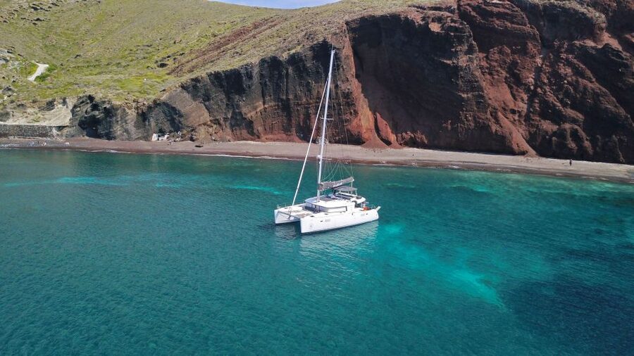 Santorini: Caldera Luxury Catamaran Cruise w/ Meal & Drinks - What to pack and what to expect on the water