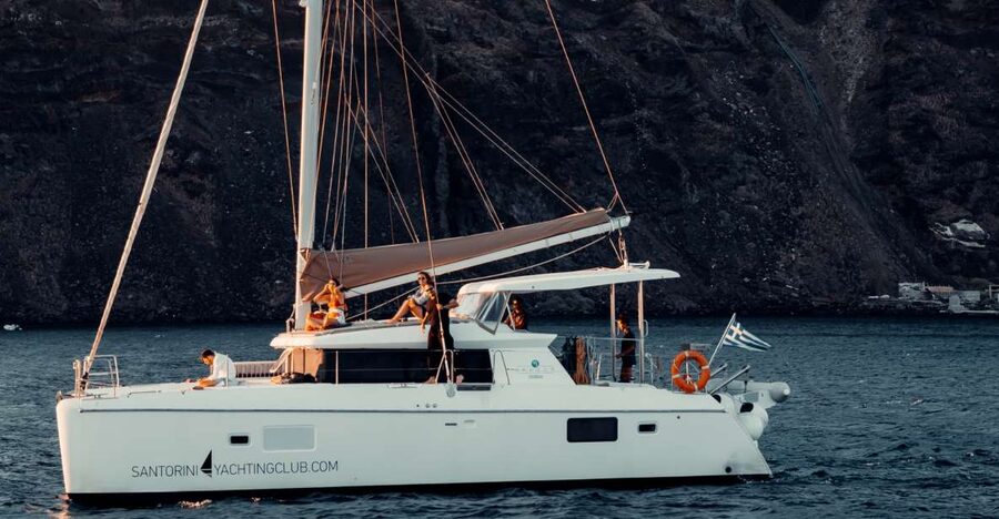 Santorini: Catamaran Caldera Cruise with Meal and Drinks - Transfers make the $112 price easier to justify