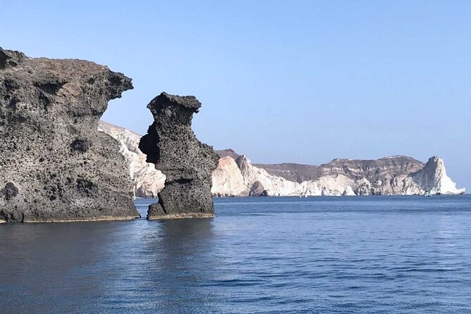 Santorini Catamaran Cruise with Greek Meal, Open-Bar and Sunset - Red Beach and the south coast