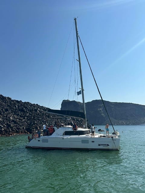 Santorini:Cruises with Catamaran around the Volcanic Island. - Who will enjoy this cruise most