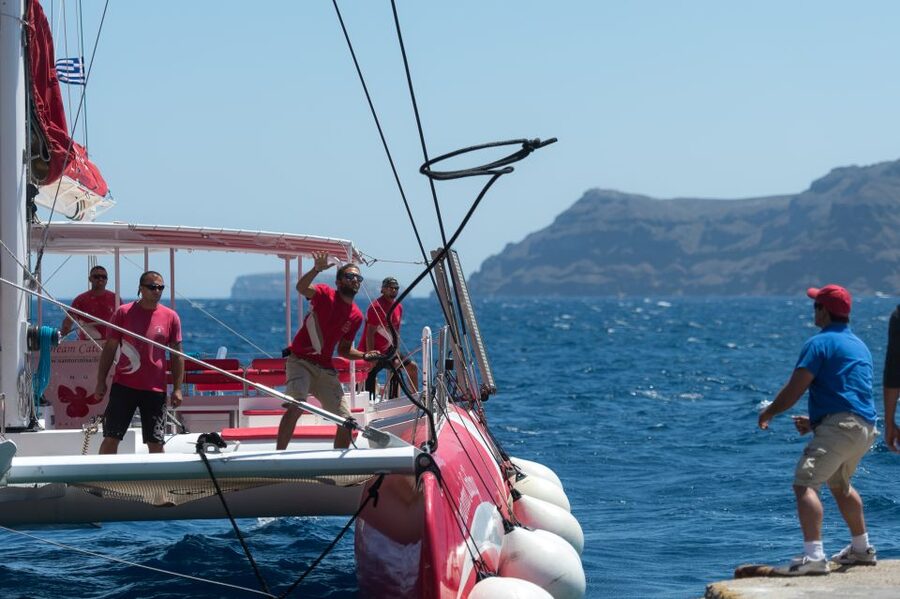 Santorini: Dream Catcher 5-hour Sailing Trip in the Caldera - Who should book this Santorini cruise?