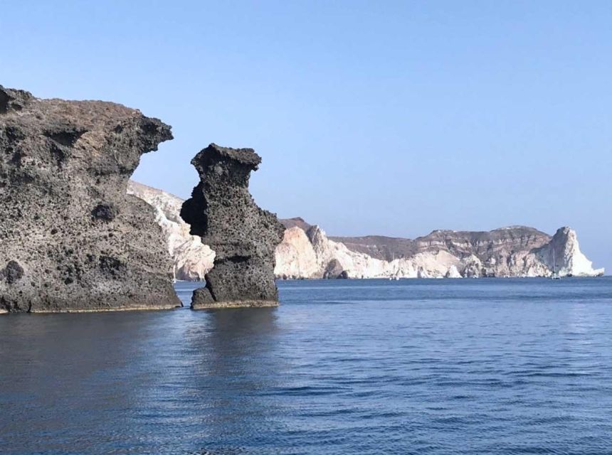 Santorini: Luxury Caldera Cruise with Full Greek Meal - A Greek meal served at anchor