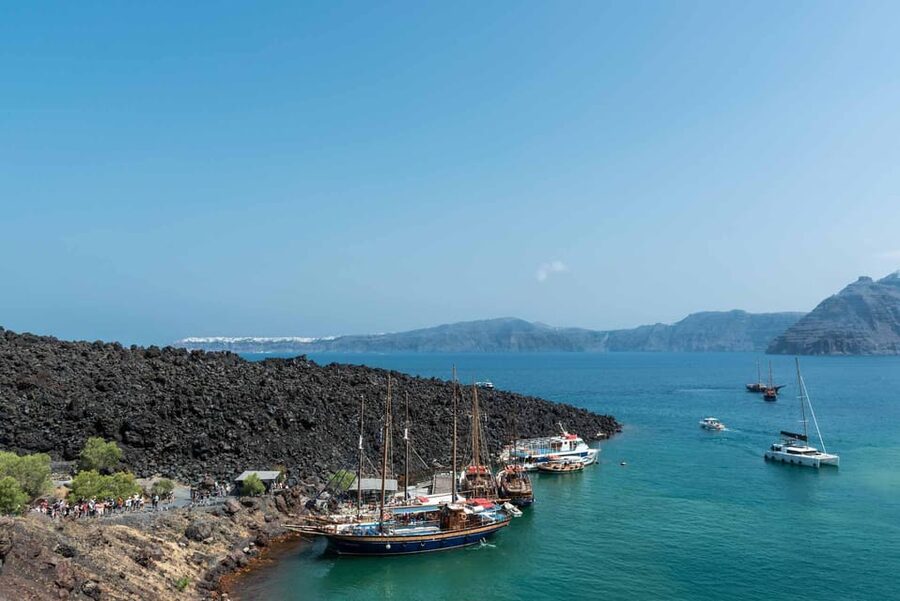 Santorini Port: Cruise to Volcano, Hot Springs & Thirassia - Meeting at Fira Old Port