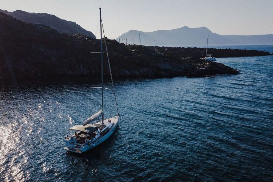Santorini: Private Caldera Sailing Trip with Open Bar & Meal - Crew, service, and the private format