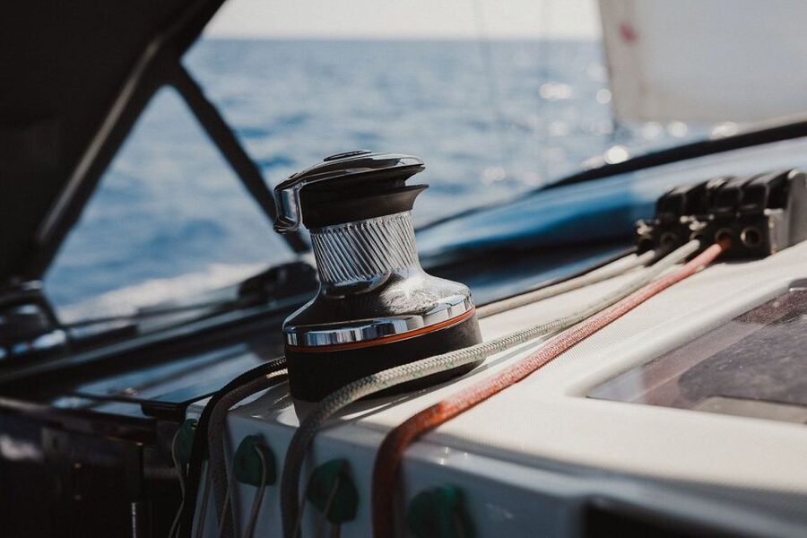 Santorini: Private Caldera Sailing Trip with Open Bar & Meal - Swimming near the volcanic hot springs