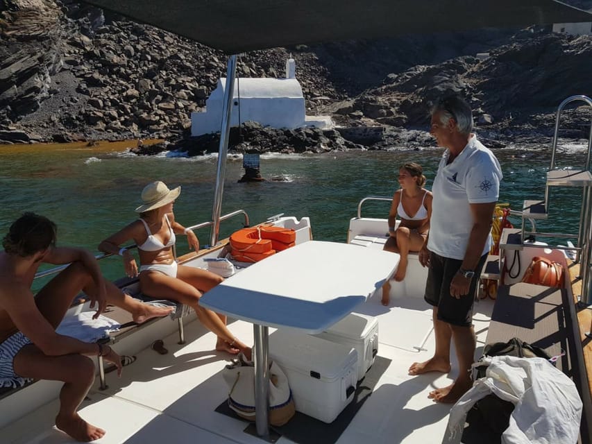 Santorini: Private Motorboat Cruise and Volcano Hike - What the three to four hours really includes