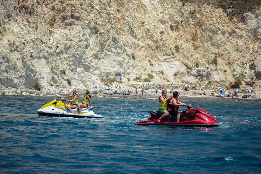Santorini:Volcanic Beaches Cruise With Jet Ski - Why this is a smart way to see Santorini’s south coast