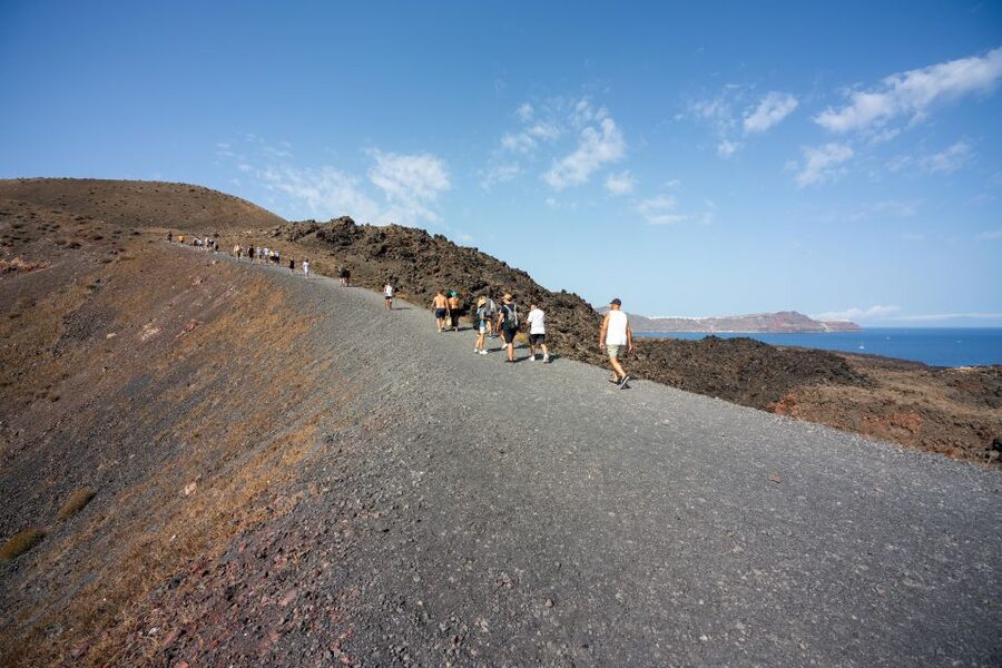 Santorini: Volcanic Islands Cruise with Hot Springs Visit - Palea Kameni and the so-called hot springs