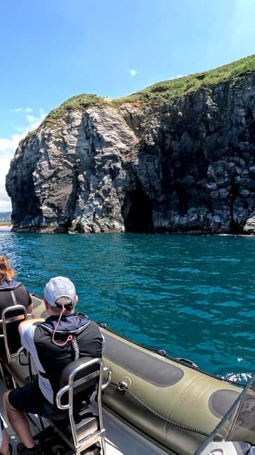 São Miguel: Boat Tour – Volcanic Wonders, Caves & History - The open Atlantic crossing and the first coastal views