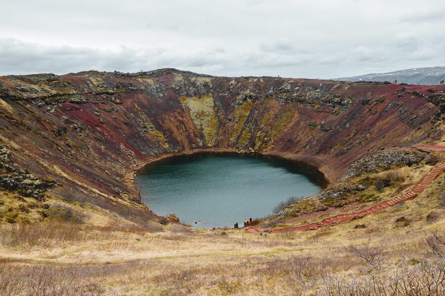 Small Group Golden Circle Tour w/ Kerid & Tomato Farm Visit - Gullfoss, Iceland’s powerful two-level waterfall