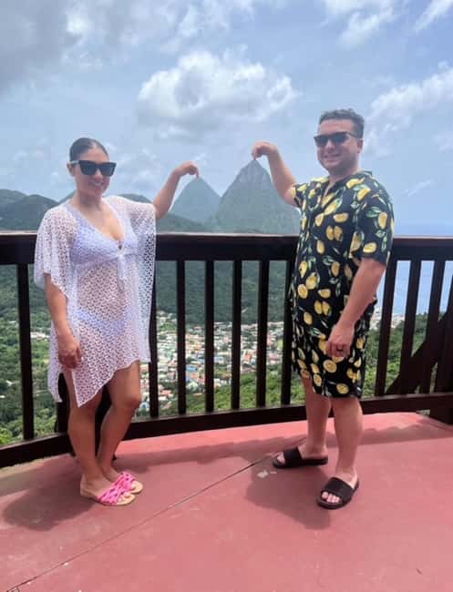 St Lucia Sulphur Springs Drive- in Volcano Tour & Waterfall - Marigot Bay and the west coast drive