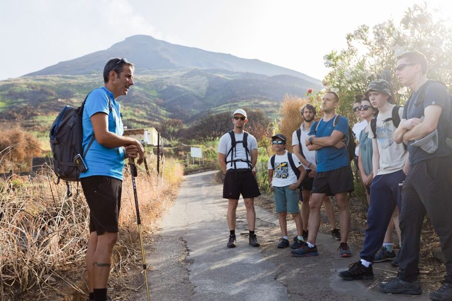 Stromboli: Sunset Trekking at Sciara del Fuoco - The old cemetery and changing views