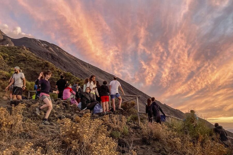 Stromboli: Sunset Trekking Tour - One hour watching the volcano at sunset