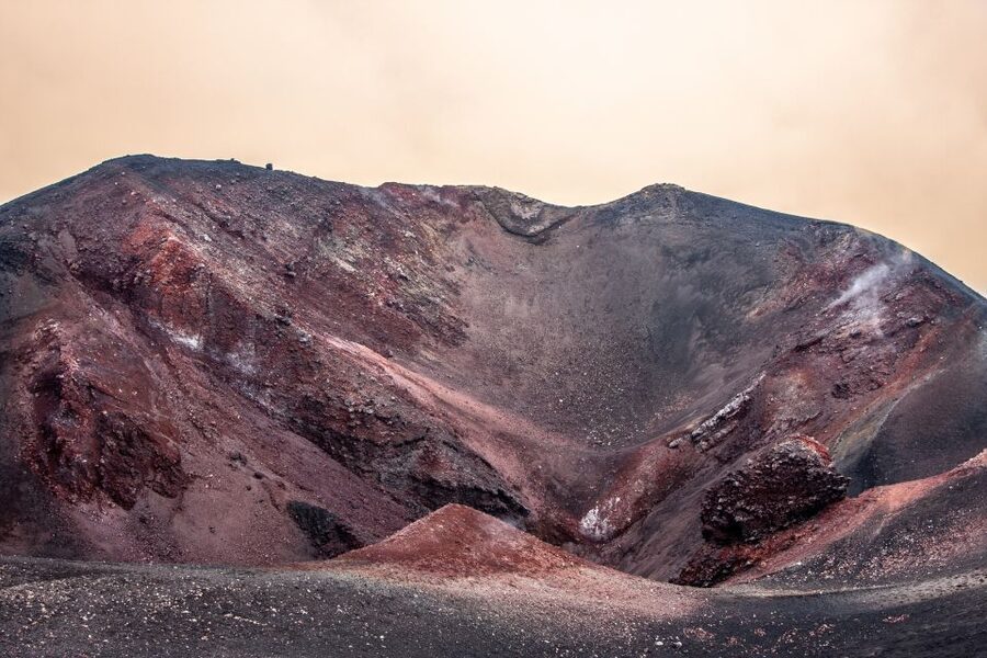 Taormina: Mount Etna Sunset Tour with Cave Visit and Tasting - Walking among craters at Rifugio Sapienza