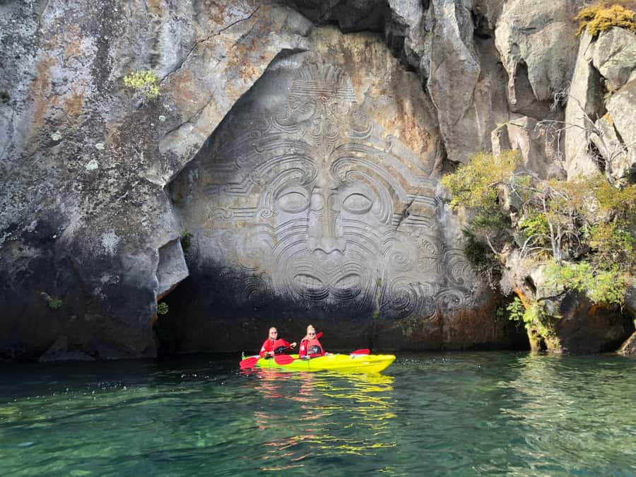 Taupo: Maori Rock Carvings Kayaking Tour - Meeting Glen, Elouise, or Connell at Canoe & Kayak Taupo