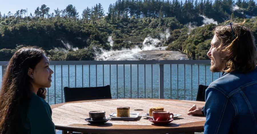 Taupo: Orakei Korako Geothermal Park and Cave Entry Ticket - The three-minute ferry across to the thermal area