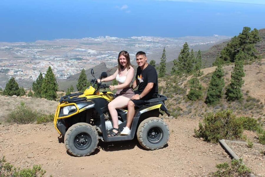 Tenerife: QUAD excursion TEIDE volcano - Riding from Valle San Lorenzo toward Teide