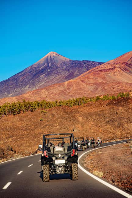 Tenerife: Teide Mountain Buggy On-Road GuidedTour with drink - From pine trees to volcanic formations