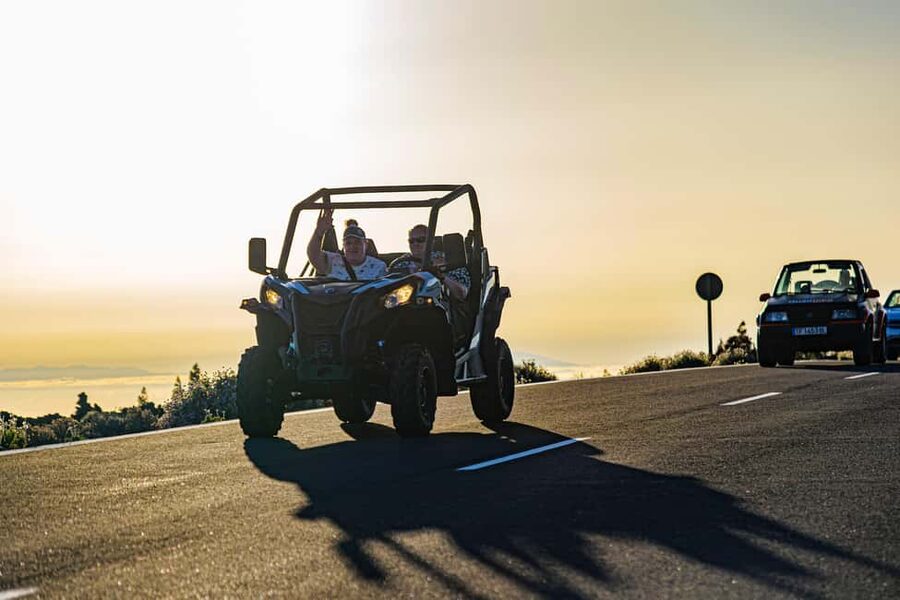 Tenerife: Teide Mountain Buggy On-Road GuidedTour with drink - Teide National Park and the sunset finish