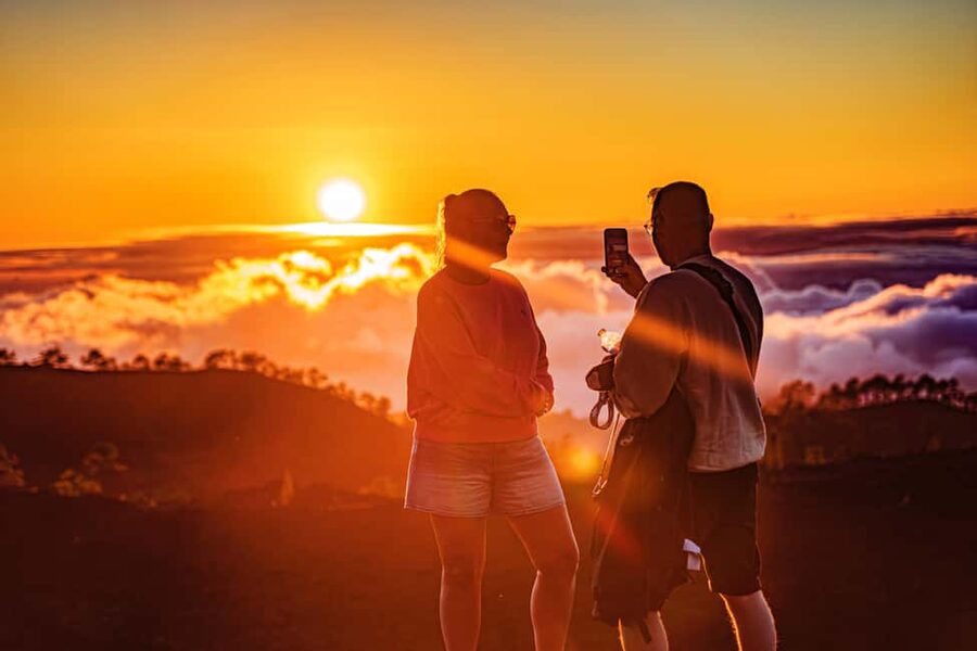 Tenerife: Teide Mountain On-Road Guided Quad Tour with drink - Sunset above Teide