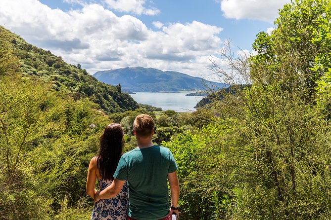 Volcanic Valley Self Guided Walking and Hiking at Waimangu - Lake Rotomahana and the end of the walk
