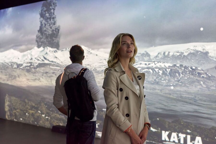 Volcano Exhibition and Cinema - Lava Centre Iceland - The volcano views from the observation deck